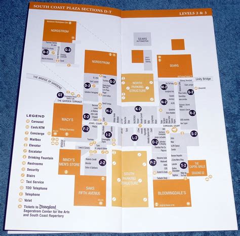 south coast plaza mall map.